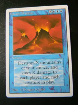 VOLCANIC ERUPTION : UNLIMITED : MTG : 1993 : NEAR MINT : SEE PHOTO'S - Image 3