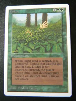 KUDZU : UNLIMITED : MTG : 1993 : VERY FINE : SEE PHOTO'S - Image 1