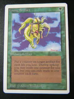 LIVING ARTIFACT : UNLIMITED : MTG : 1993 : FINE/VERY FINE : SEE PHOTO'S - Image 1