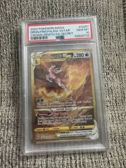 2023 POKEMON CROWN ZENITH GALARIAN GALLERY ORIGIN FORME PALKIA VSTAR GG67 PSA 10 - Image 1