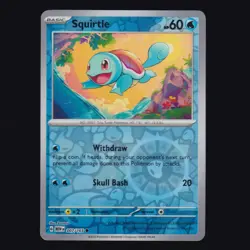Squirtle 007/165 S&V: 151 MEW Reverse Holo Pokemon TCG NM - Image 1