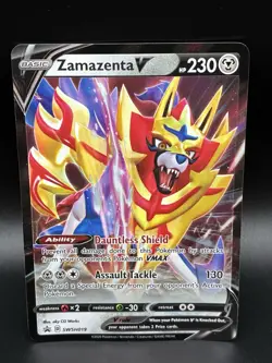 Pokemon TCG Zamazenta V SWSH019 Black Star Promo - Image 1