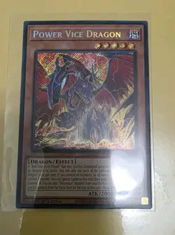 Power Vice Dragon BLZD-EN002 Secret Rare 1st Edition NM Yugioh - Image 1