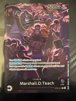 Marshall.D.Teach (English Version 2nd Anniversary Set) OP09-081 One Piece... - Image 1