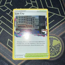 Pokemon Lost City 161/196 Prize Pack Series Cards Holo Pack Fresh - NM - Image 1
