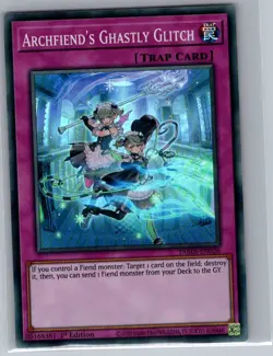 Archfiend's Ghastly Glitch TAMA-EN026 Tactical Masters - Yu Gi Oh Card - NM - Image 1
