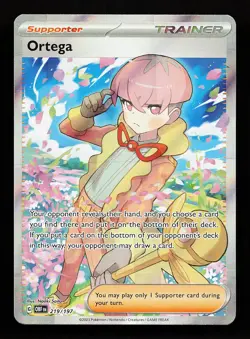 Ortega 219/197 Ultra Rare Obsidian Flames Pokemon Card - Image 1