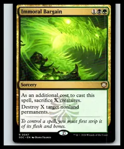 Immoral Bargain | 47 NM/M | Commander: Secrets of Strixhaven | Magic MTG - Image 1