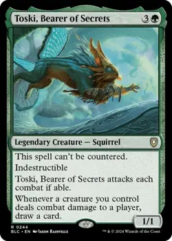 Toski, Bearer of Secrets R Commander: Bloomburrow 244 NM - Image 1