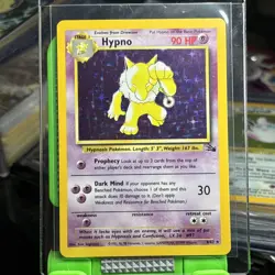 Hypno 8/62 Holo Fossil Set Pokemon Card NM/LP - Image 2
