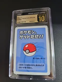 CGC 10 Pristine Poke Ball Old Maid 2019 Japanese Pokemon Card - Image 1