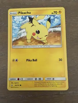Pokemon TCG Pikachu 54/214 Unbroken Bonds Non Holo Rare Lightly Played - Image 1