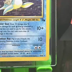 Pokemon TCG Lapras Fossil Holo Unlimited Rare Card 10/62 LP Condition - Image 5
