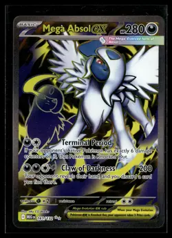 Mega Absol ex 161/132 Mega Evolution Ultra Rare Pokemon - Image 1