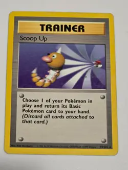Pokemon TCG - Scoop Up 78/102 Moderately Played Rare Base Set Unlimited - Image 1