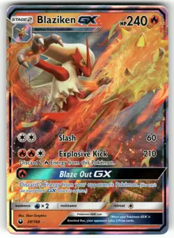 Blaziken GX 28/168 Holo GX Rare Celestial Storm Pokemon Near Mint - Image 1