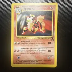 Pokemon TCG Arcanine WOTC Black Star Promo #6 NEAR MINT - Image 1