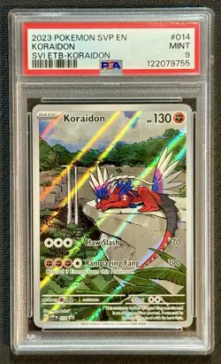 2023 Pokemon SVP EN Koraidon SVI ETB-Koraidon #014 PSA 9 - Image 1