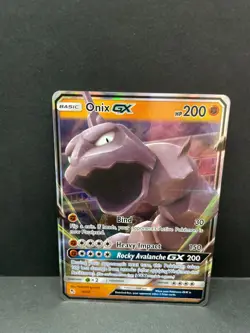 Pokemon Onix GX 36/68 2019 Hidden Fates ULTRA RARE Holo TCG Near Mint/Mint - Image 1