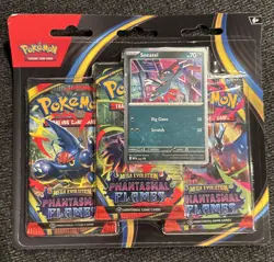 Pokemon Phantasmal Flames Three-Booster Blister NEW Sealed - Image 1