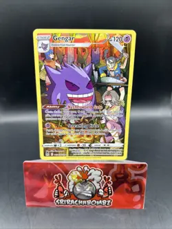 Pokemon Gengar 120 HP Ultra Rare Full Art Holo Swsh11 Lost Origin TG06/TG30 2022 - Image 1