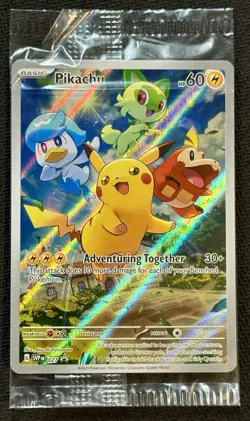 Pikachu 027 Sv: Scarlet & Violet Black Star Promo Sealed Pokemon - Image 1