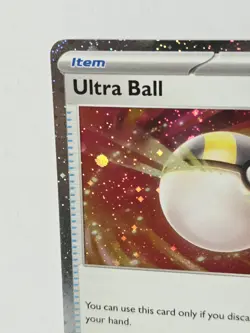 Ultra Ball 196/198 Cosmos Holo Swirl- Pokemon Play! Prize Pack Series Stamped NM - Image 3