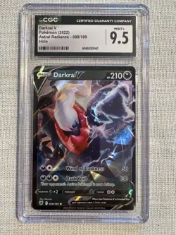 2022 Pokemon Astral Radiance Darkrai V #98 Holo CGC 9.5 - Image 1