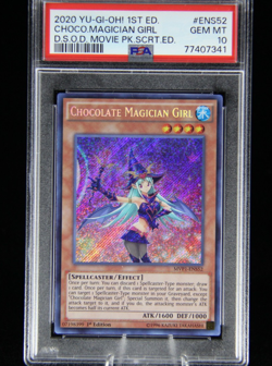 PSA 10 Yu-Gi-Oh! Chocolate Magician Girl MVP1-ENS52 D.S.O.D Movie Pack - Image 1
