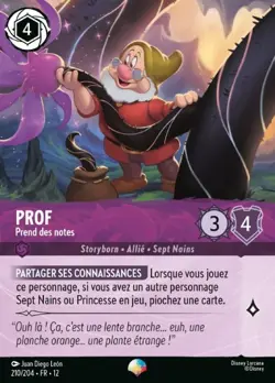 Lorcana - Prof - Prend des notes - MINT/NMINT - FR - FOIL - Image 1