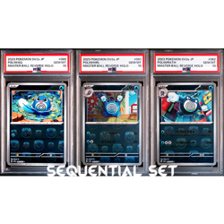 PSA 10 Poliwag Poliwhirl Poliwrath Master Ball Holo 151 Pokemon Card Japan #A99 - Image 1