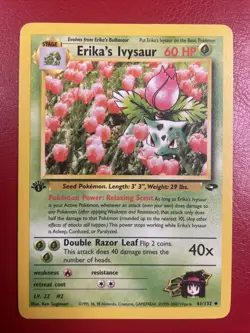 Erika's Ivysaur 41/132 Gym Challenge Regular First Edition Pokemon Card - Image 1