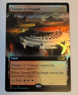 {1x} ~ Temple of Triumph ~ *FOIL* (Extended Art) Core Set 2021 M21 *Startropic* - Image 1