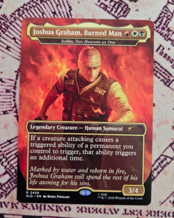 MTG Joshua Graham, Burned Man Borderless Isshin Fallout Secret Lair NM - Image 1