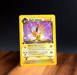 Dark Jolteon 38/82 Team Rocket 1st Edition Pokemon Card WOTC Vintage - Image 2