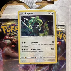 Pokemon TCG Sword Shield Rebel Clash 3 Booster Pack Blister Rayquaza Promo 820650806858 - Image 3