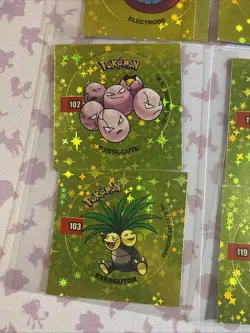 2001 Taps Gold Holo 12 Rhydon Electrode & Many More Pog Stickers Pokemon Non-TCG - Image 3