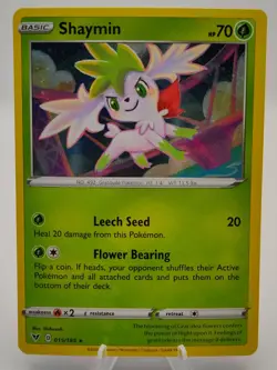 Pokemon Shaymin 015/185 Cosmos Holo Swirl Promo NM - Image 1