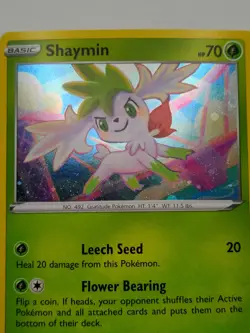 Pokemon Shaymin 015/185 Cosmos Holo Swirl Promo NM - Image 3