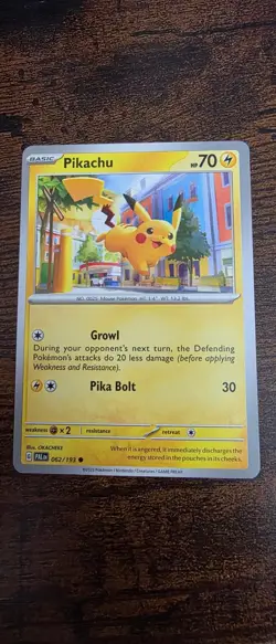 Pikachu 062/193 Common Paldea Evolved Pokemon Near Mint - Image 1