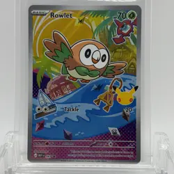 Pokemon TCG Mega Evolution Rowlet #MEP043 First Partner Promo NM - Image 1