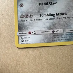 Pokemon - Alolan Sandslash SM127 - Black Star Promo - Stamped 30 - Near Mint - Image 5