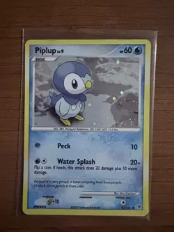 Piplup 93/130 Diamond and Pearl Reverse Holo HP Rare Card - Image 1