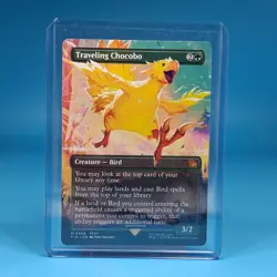 MTG Commander Final Fantasy Traveling Chocobo (Borderless) NM - Image 1