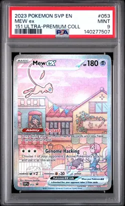 2023 POKEMON SVP EN-SV 151 UPC BLACK STAR PROMO #053 MEW ex PSA 9 - Image 1