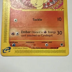 Cyndaquil 105/165 Expedition Base Set Vintage Pokemon 2002 E Reader - Image 3