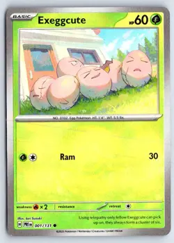 Exeggcute (Poke Ball Pattern) 001/131 Holo Prismatic Evolutions Pokemon Holo NM - Image 1