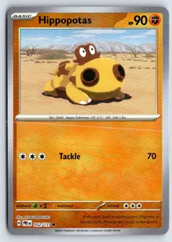 Hippopotas (Poke Ball Pattern) 052/131 Holo Prismatic Evolutions Pokemon Holo NM - Image 1
