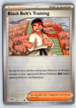Black Belt's Training (Poke Ball Pattern) 098/131 Prismatic Evolutions Holo NM - Image 1