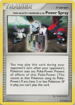 Team Galactic's Invention G-103 Power Spray 117/127 Uncommon Platinum Pokemon LP - Image 1